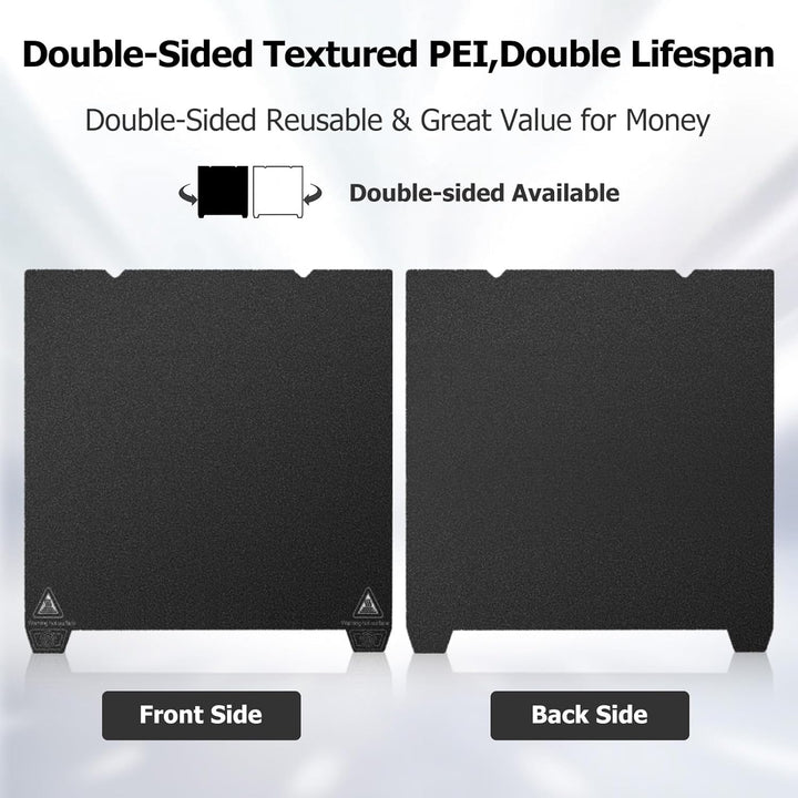 YOOPAI Doppelseitig PEI Druckplatte Schwarz Texturiert 235x235mm, PEI Sheet Druckbett für Creality E