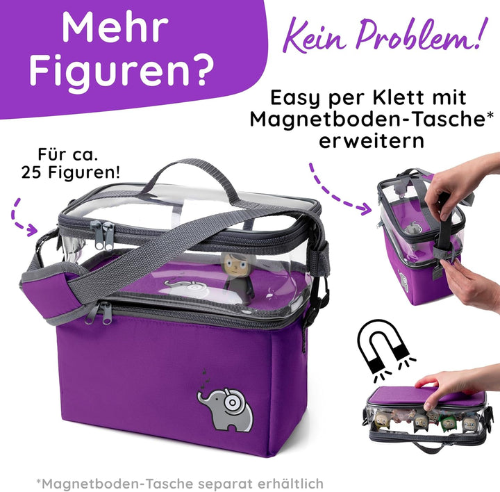 fantifant Musikbox Tasche für Toniebox [ + Netzbeutel für Tonie Aufbewahrung ] Flexible TRANSPORTTAS