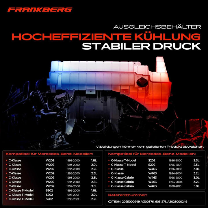 Frankberg Ausgleichsbehälter für C-Klasse W202 C-Klasse T-Model S202 C180-C280 G-Klasse Cabrio W463