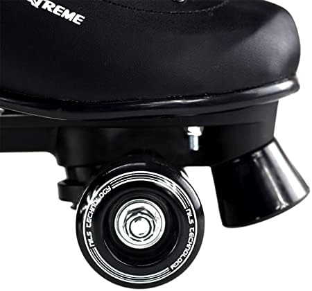 Nils Extreme NQ8400S - Rollschuhe für Damen, Mädchen und Kinder - Quad Roller aus Kunstleder - Disco