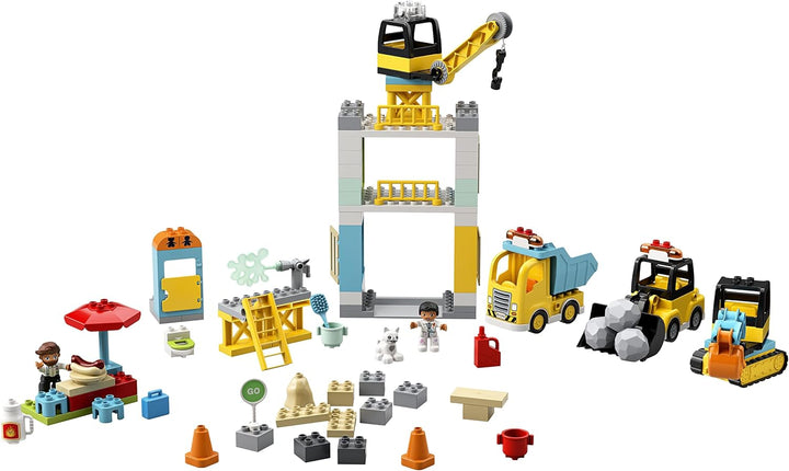 LEGO 10933 DUPLO Town Grosse Baustelle mit Licht und Ton Standard Verpackung, Standard Verpackung