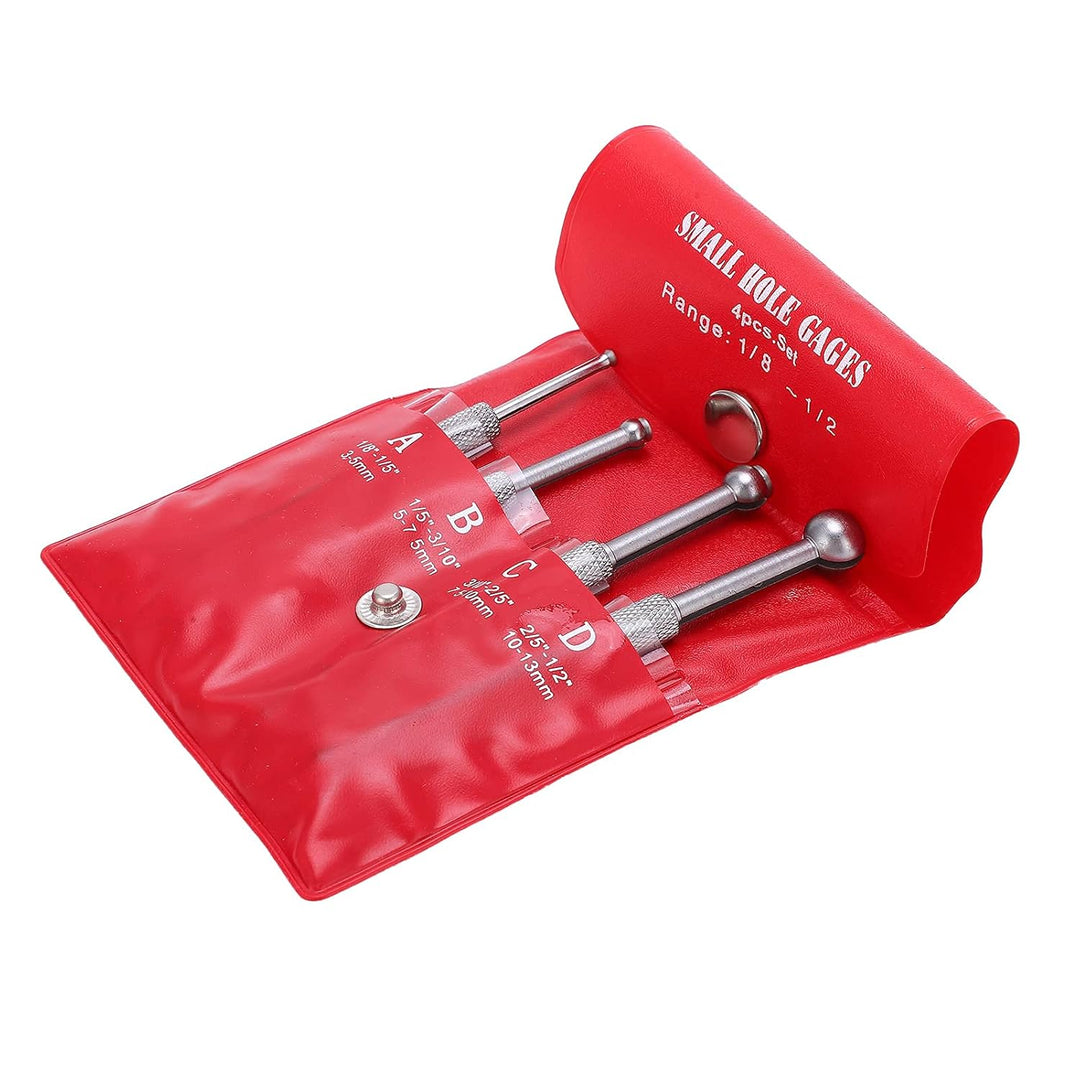 4PCS Lochlehren-Set Vollkugel-Teleskoplehre 3-13 Mm Zum Messen Kleiner Löcher Schlitze Nuten