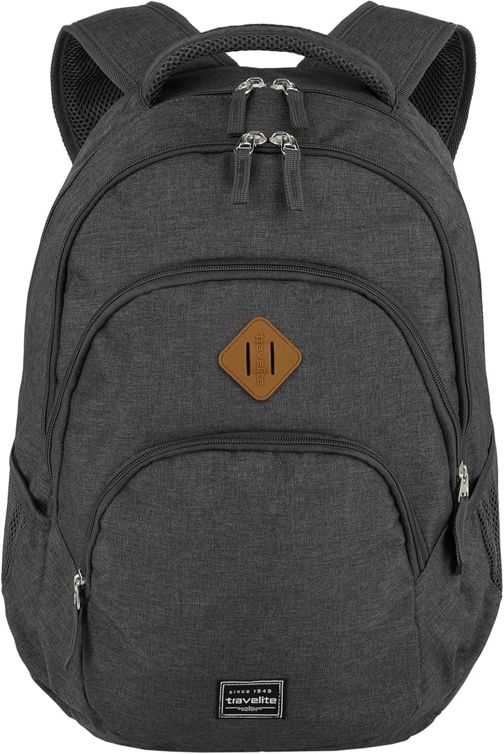 Travelite BASICS Rucksack aus wasserfestem Material, Schulrucksack & Rucksack Handgepäck mit Laptop