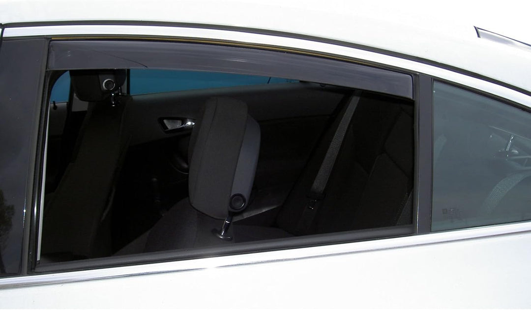 ClimAir Windabweiser Master Schwarz (Hinten) kompatibel mit Honda Accord 4-türer 1998-2002 Schwarz S