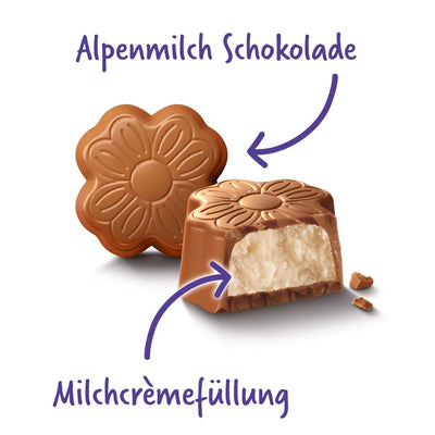 Milka Kleines Dankeschön 5 x 110g, Pralinen aus Milchcrème umhüllt von Alpenmilch Schokolade Schokol