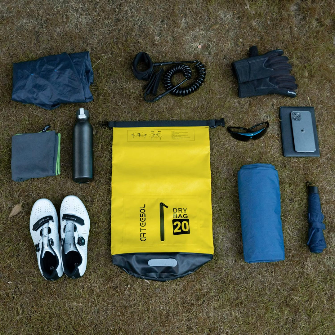 Dry Bag wasserdichte Tasche 5L/10L/20L/30L Wasserfester Beutel Packsack mit Langen Doppeltem Verstel