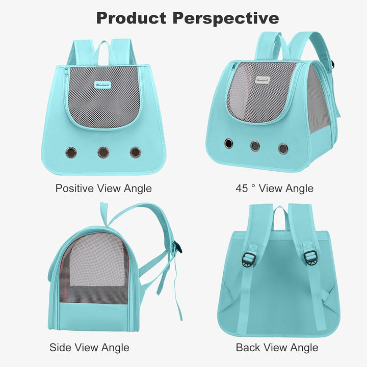 PETCUTE Haustier Rucksack,Faltbar Hunderucksack für Kleine Hunde und Katzen,Katzen Rucksack mit Hera
