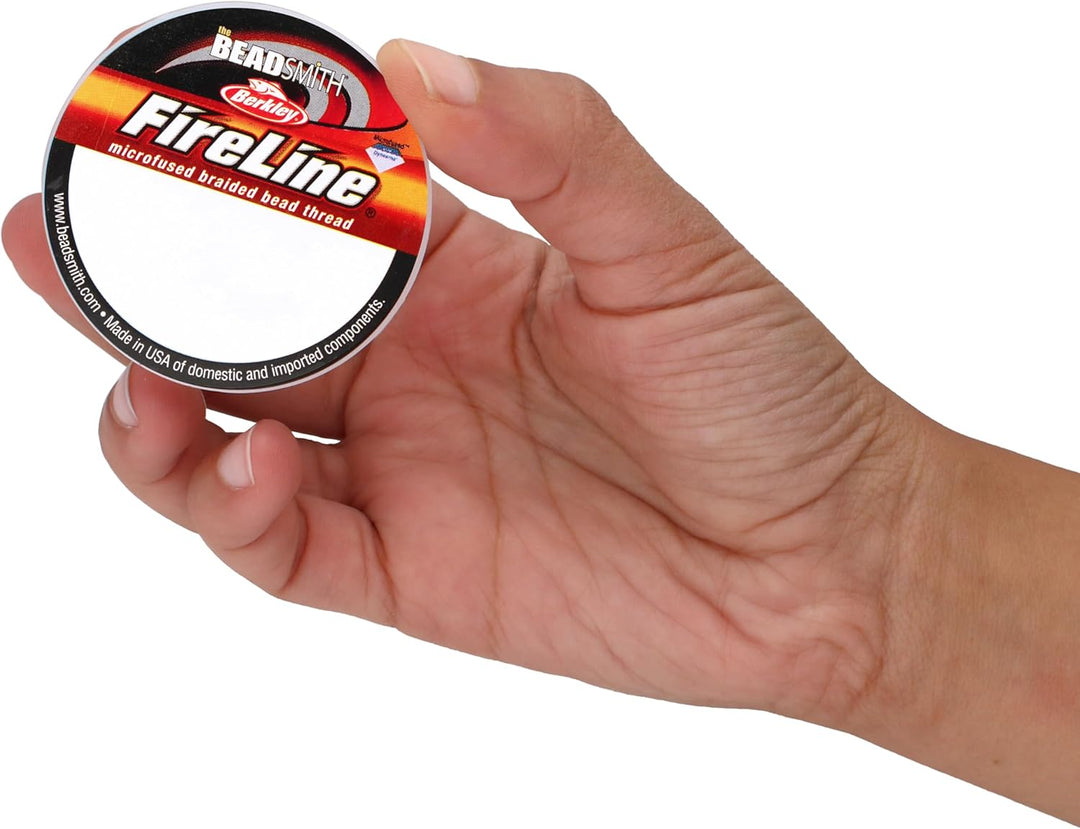 The Beadsmith Fireline von Berkley, mikroverschmolzenes, geflochtenes Garn, für Nadeln mit Zugfestig