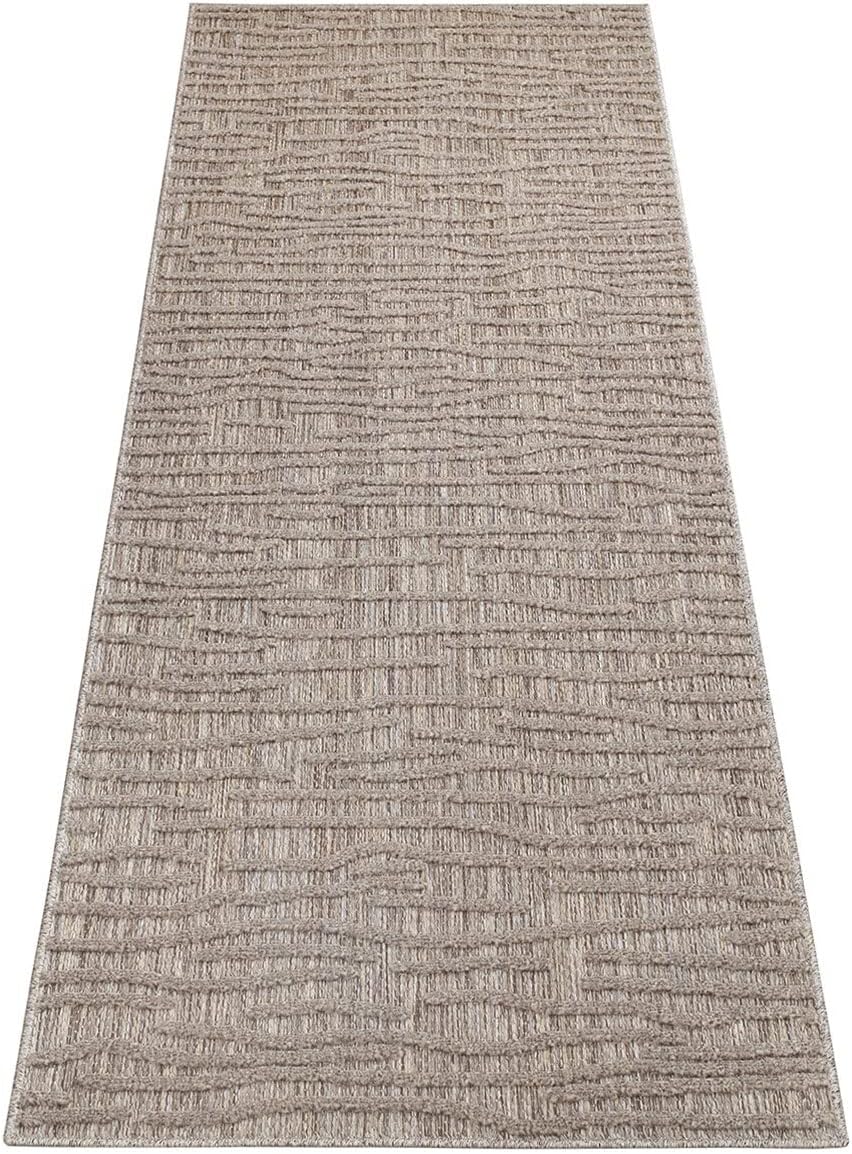 In-& Outdoor Teppich - Läufer 80x250 cm - für Innen-& Aussenbereich - Wetterfest Balkon-Teppich, Ter
