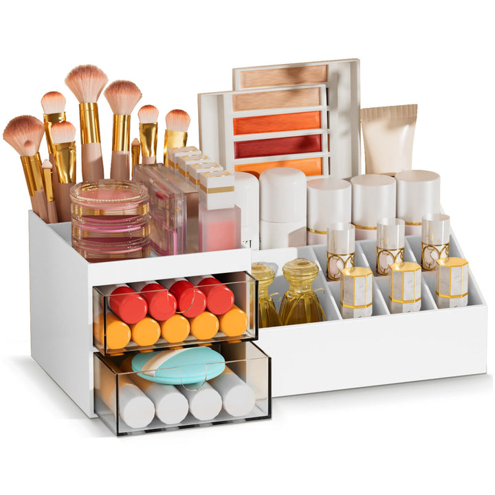 Subsky Make up Organizer mit Schubladen, Multifunktion Schminktisch Organizer Einfache Aufbewahrung