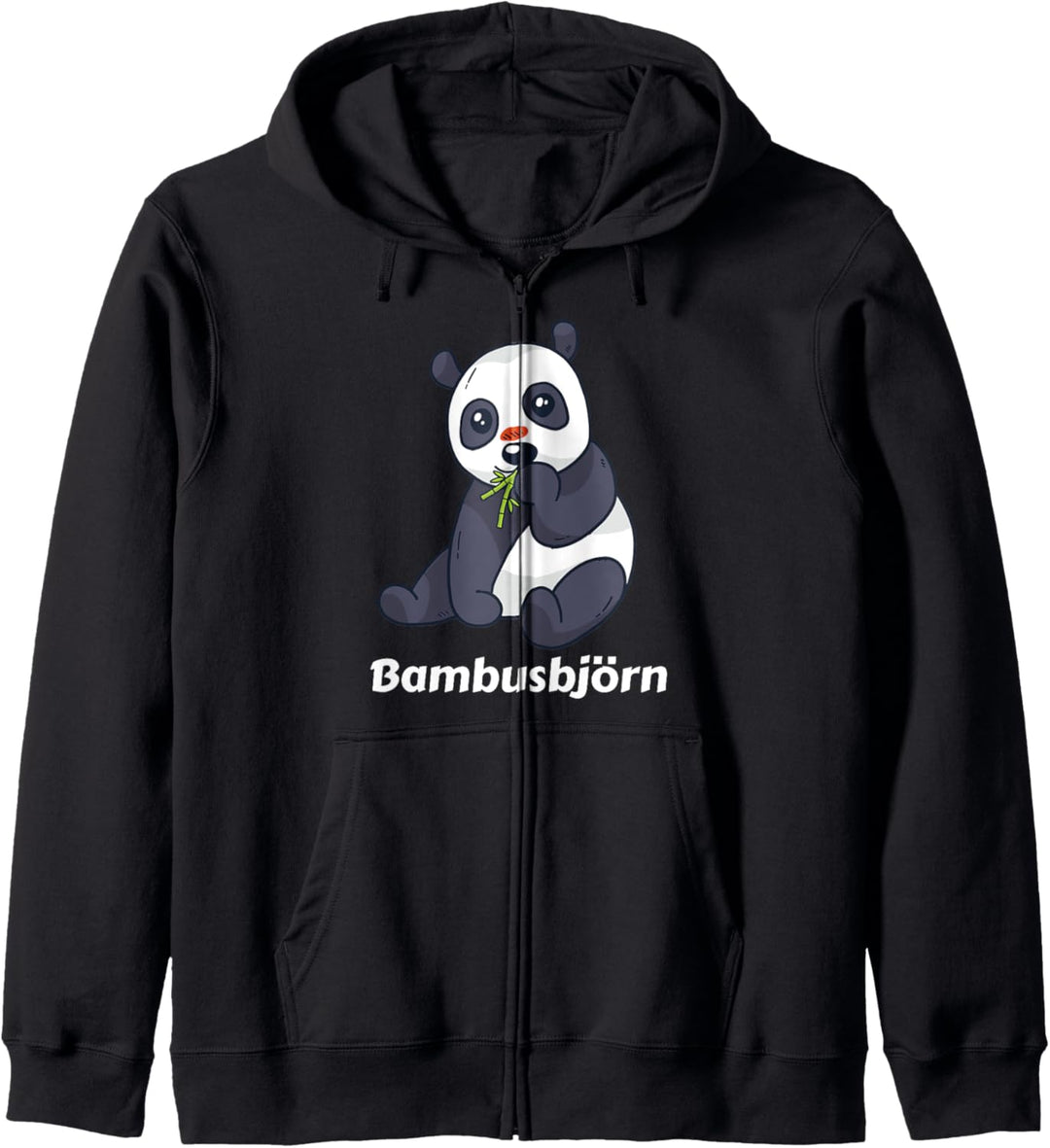 Bambusbjörn Panda Bär lustiger Spruch Kapuzenjacke