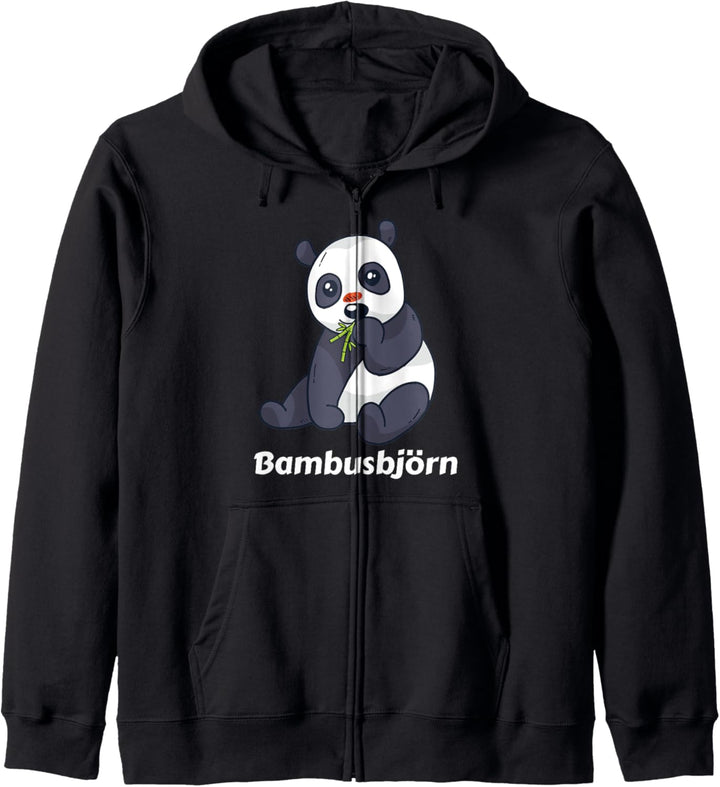 Bambusbjörn Panda Bär lustiger Spruch Kapuzenjacke