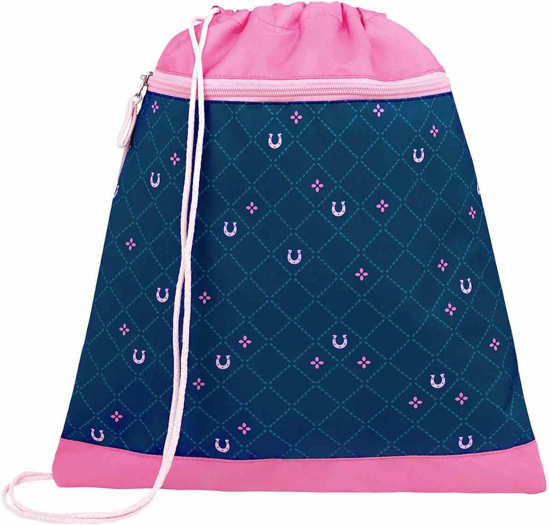 Belmil Compact Schulranzen Set 5 teilig mit extra Schlüsselanhänger oder extra Brustgurt (405-41AGS