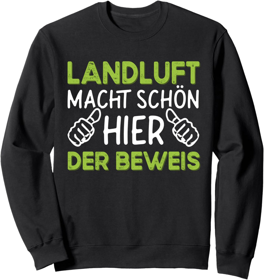 Lustiges Landwirt Bauer Dorfkind Sweatshirt