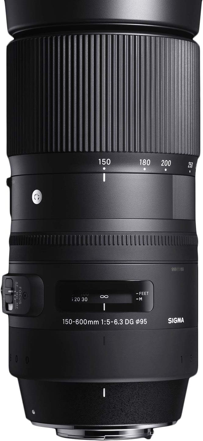 Sigma 150-600mm F5,0-6,3 DG OS HSM Contemporary Objektiv für Canon EF Objektivbajonett für Canon Sin