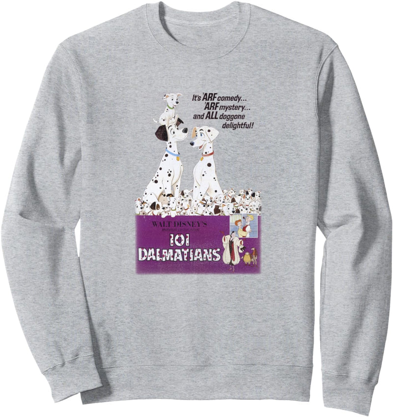 Disney 101 Dalmatians Group Shot Classic Movie Poster Sweatshirt