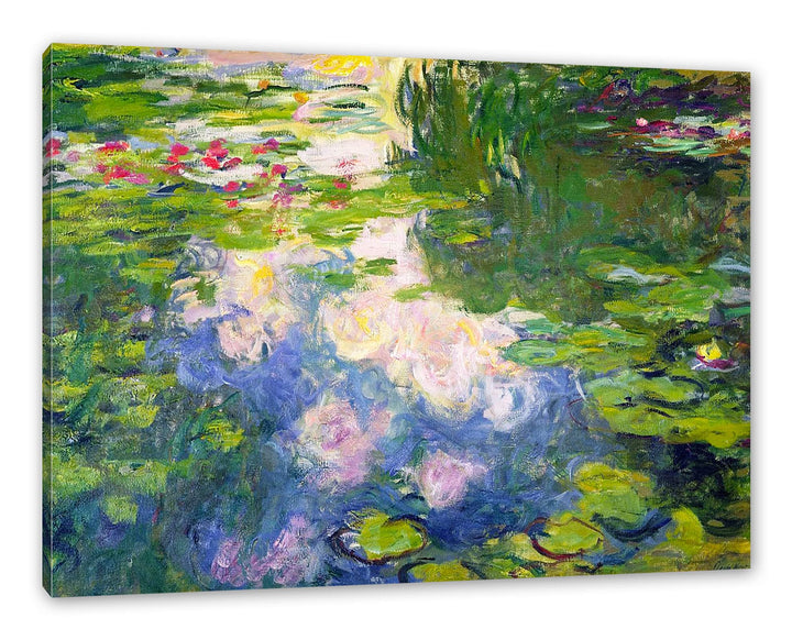 Claude Monet - Seerosen II als Leinwandbild / Grösse: 100x70 cm / Wandbild / Kunstdruck / fertig bes