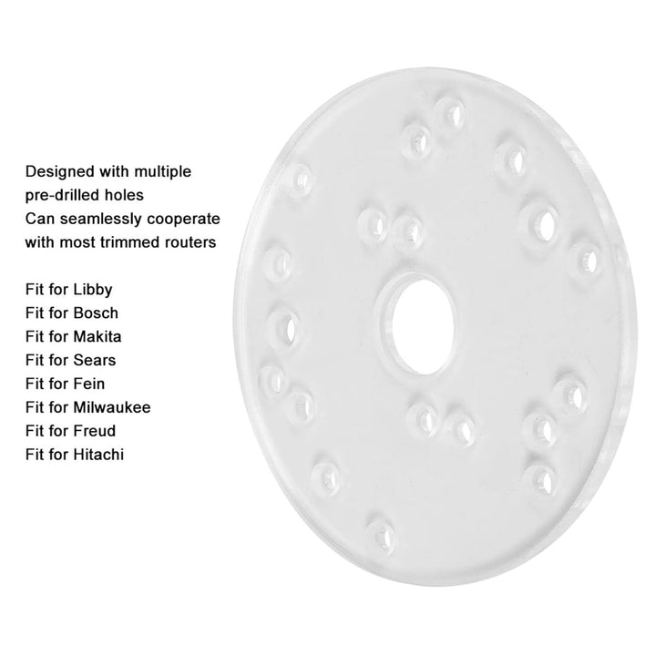 Oberfräsen-Grundplatte, Messing, Elektrische Holzfräse, Oberfräsen-Grundplatte, Oberfräsen-Basis für