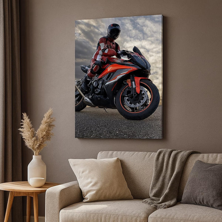 Bilder auf Leinwand 55x100cm Leinwandbild mit Rahmen Natur Entspannung Spa Kerzen Gross Wanddeko Bil