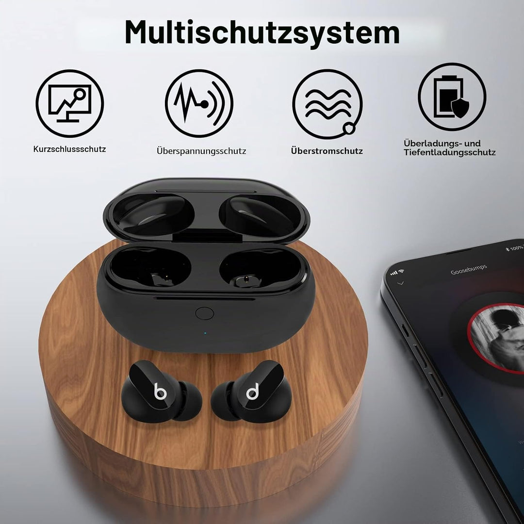 Ladecase Ersatz für Beats Studio Buds Ladecase, Kompatibel mit Beats Studio Buds Ladekoffer Ersatz m