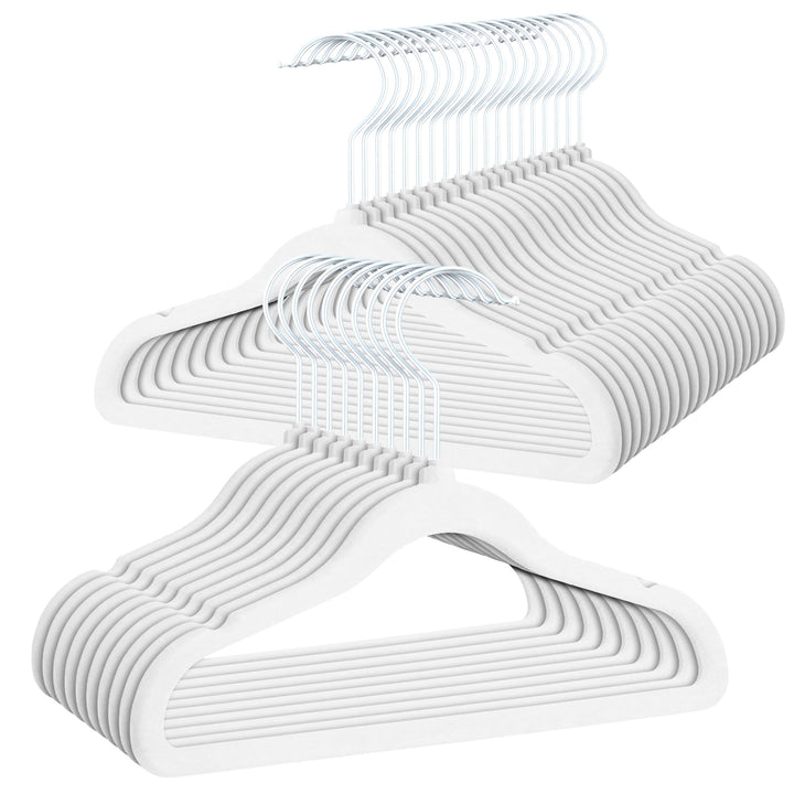 OGIVO Kinder-Kleiderbügel – Set er 30 – Kinder Samt Kleiderbügel– 30 cm – Kinder Kleiderbügel aus Sa
