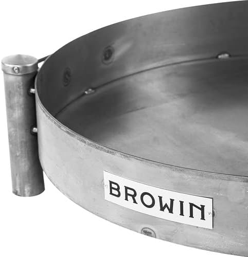 Browin- Massive Feuerschale 70 cm Stahl geschweisst - Robuste Feuerstelle für Garten & Terrasse - De