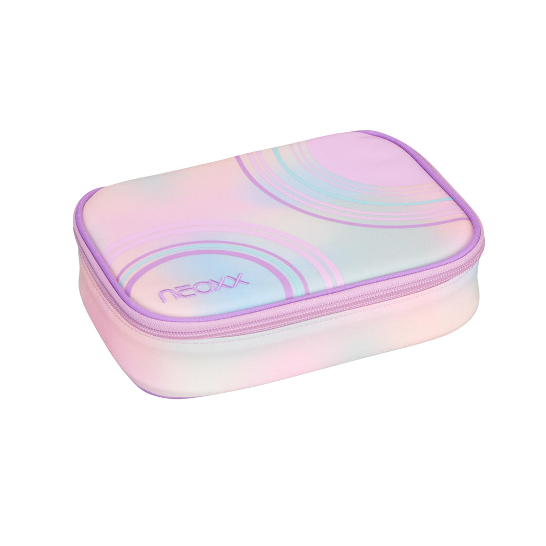 neoxx - Schlamperbox Dunk Candy Party – Platz für EIN Geodreieck – Stifte Flap mit 26 Stifteschlaufe
