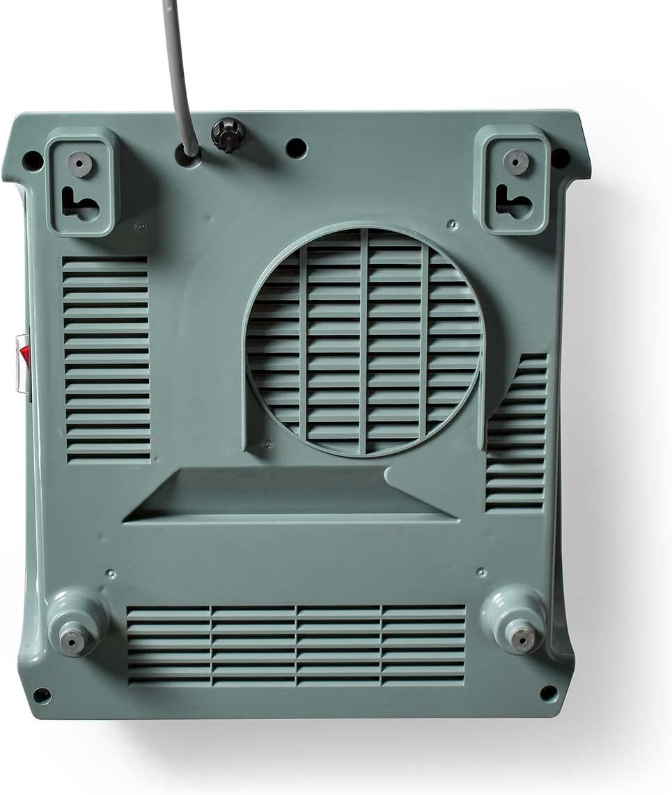 Nedis HTBA20WT Badezimmer-Heizung | 2000 W | Verstellbares Thermostat | 2 Heizstufen | Spritzwasserg