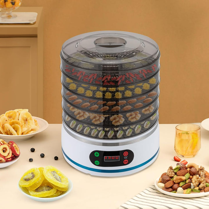 Dörrautomat Lebensmittel Dehydrator Obsttrockner 350W Dörrgerät 35-70 ℃ Desktop Lebensmitteltrockner
