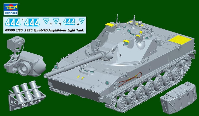 Trumpeter 09599 - 1:35 2S25 Sprut-SD Amphibious Light Tank - Neu