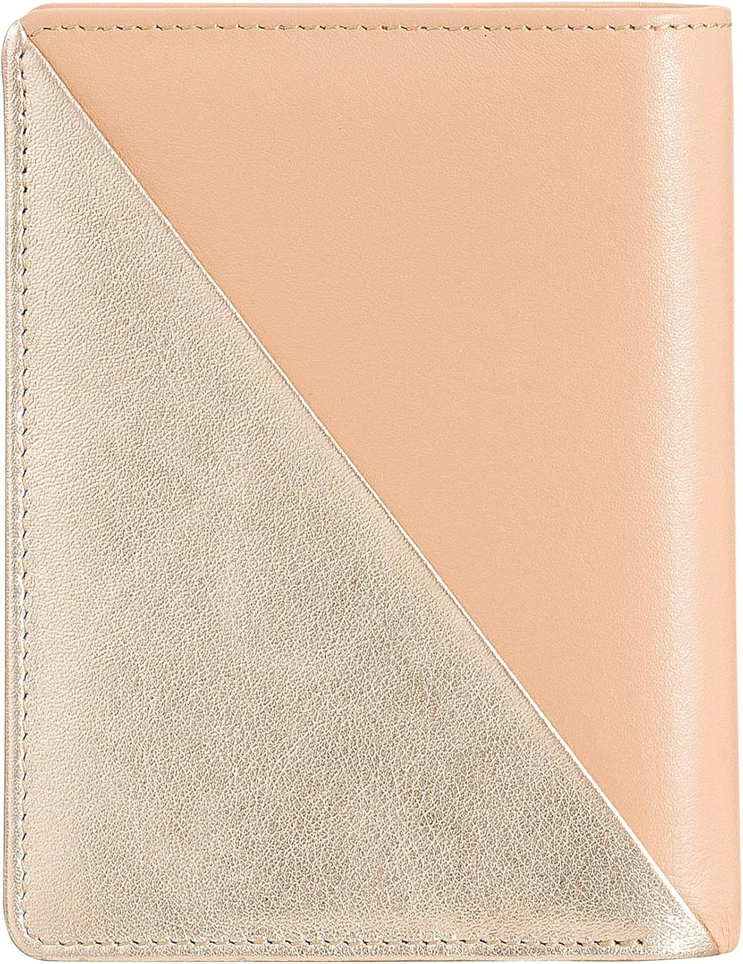 DUDU Kleine Damen-Brieftasche aus farbigem Leder mit Kartenfächern und Münzfach mit Reissverschluss