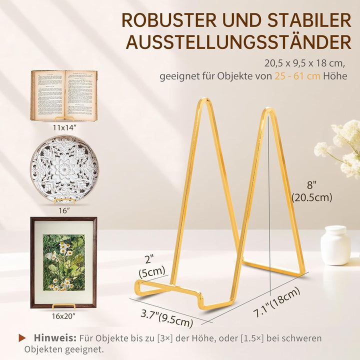 Staffelei Aufsteller Teller Ständer Metall - 3 Stück Tellerständer - Deko Tellerhalter - Dekoteller