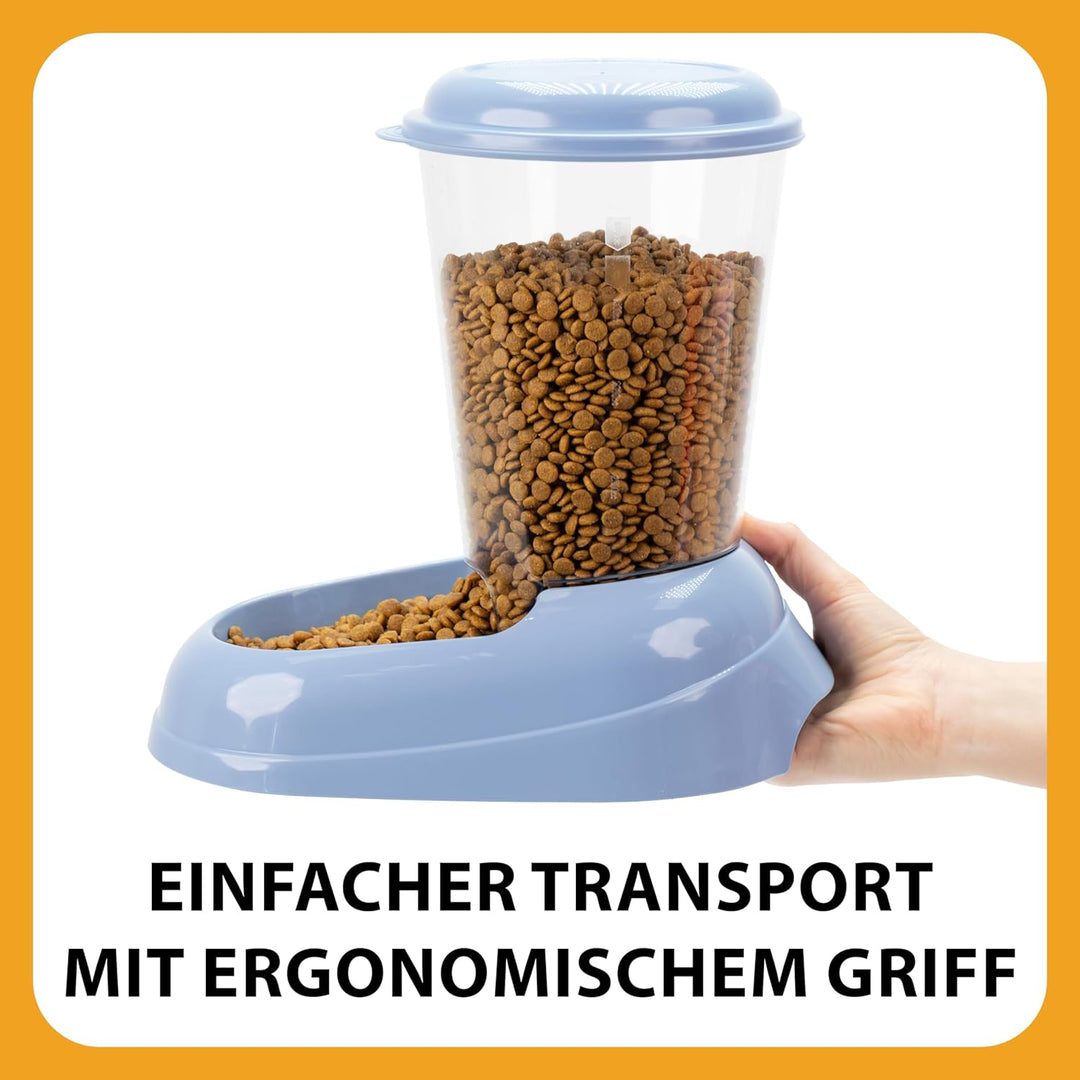 Ferplast Trockenfutter-Spender für Hunde und Katzen 3 Liter Zenith Praktischer Spender Futter-Spende
