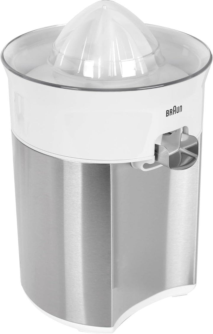 Braun CitrusQuick 5 CJ5050 WH Zitruspresse, Direkter Saftauslauf, Anti-Tropf-Auslauf, Start/Stopp-Au