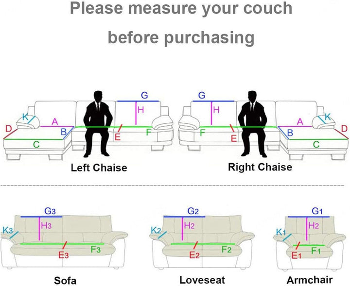 MTHGH Sofabezug Ecksofa l Form Wasserdicht，sofaschoner rutschfest Hund Katze Couch Überzug Ecksofa u