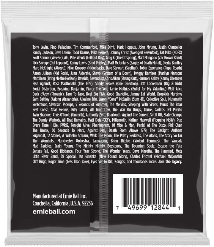 Ernie Ball Super Slinky Stainless Steel E-Bass-Saiten, Stärke 45-100 Super (45–100), Super (45–100)