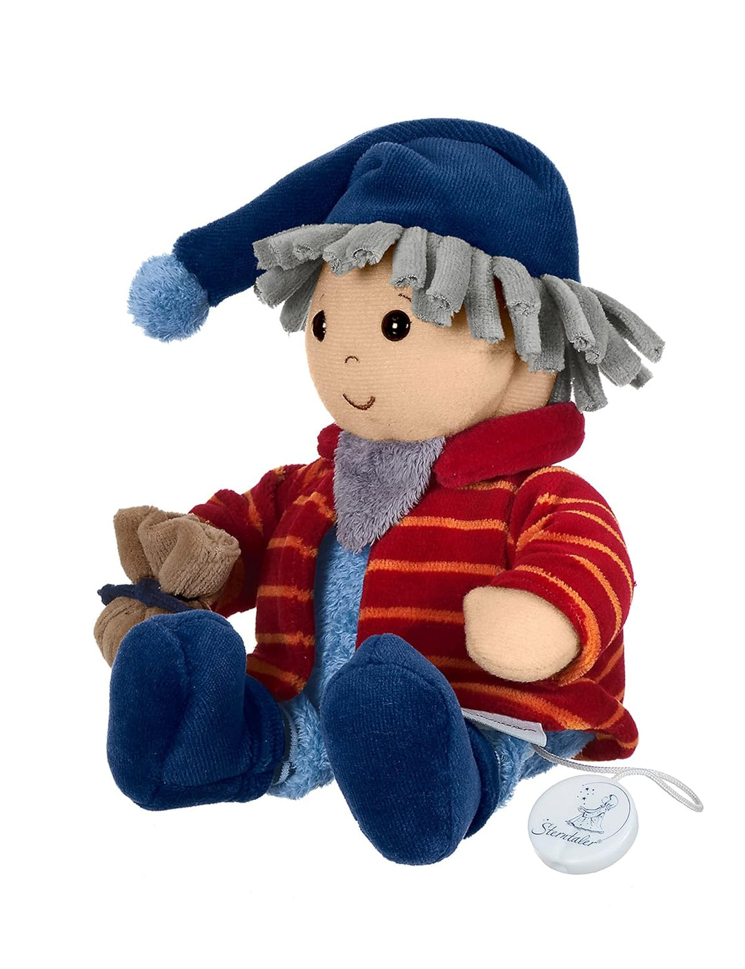 Sterntaler 6011734 Spieluhr, Kuschel-Sandmann, Austauschbares Spielwerk, 0 Monate to 3 Jahre, Grösse