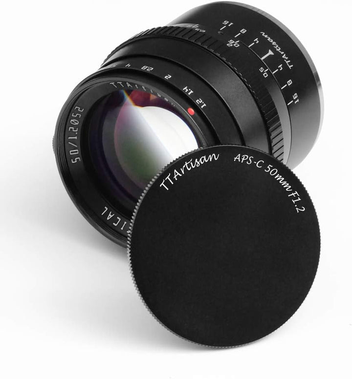 TT Artisan 50mm F1.2 APS-C Objektiv Anschluss Sony E Mount Black Manueller Fokus optischer Aufbau 11