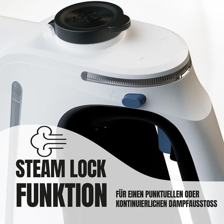 HEINRICHS Dampfreiniger, Handdampfreiniger für zuhause, Steam Cleaner, kurze Aufheizzeit 30 Sek., 55