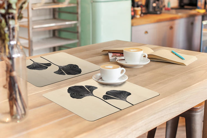 KitchenYeah© Platzsets Abwaschbar 6-Teilig 45x30 cm Tischsets Platzdeckchen Platzset Unterlage Tisch