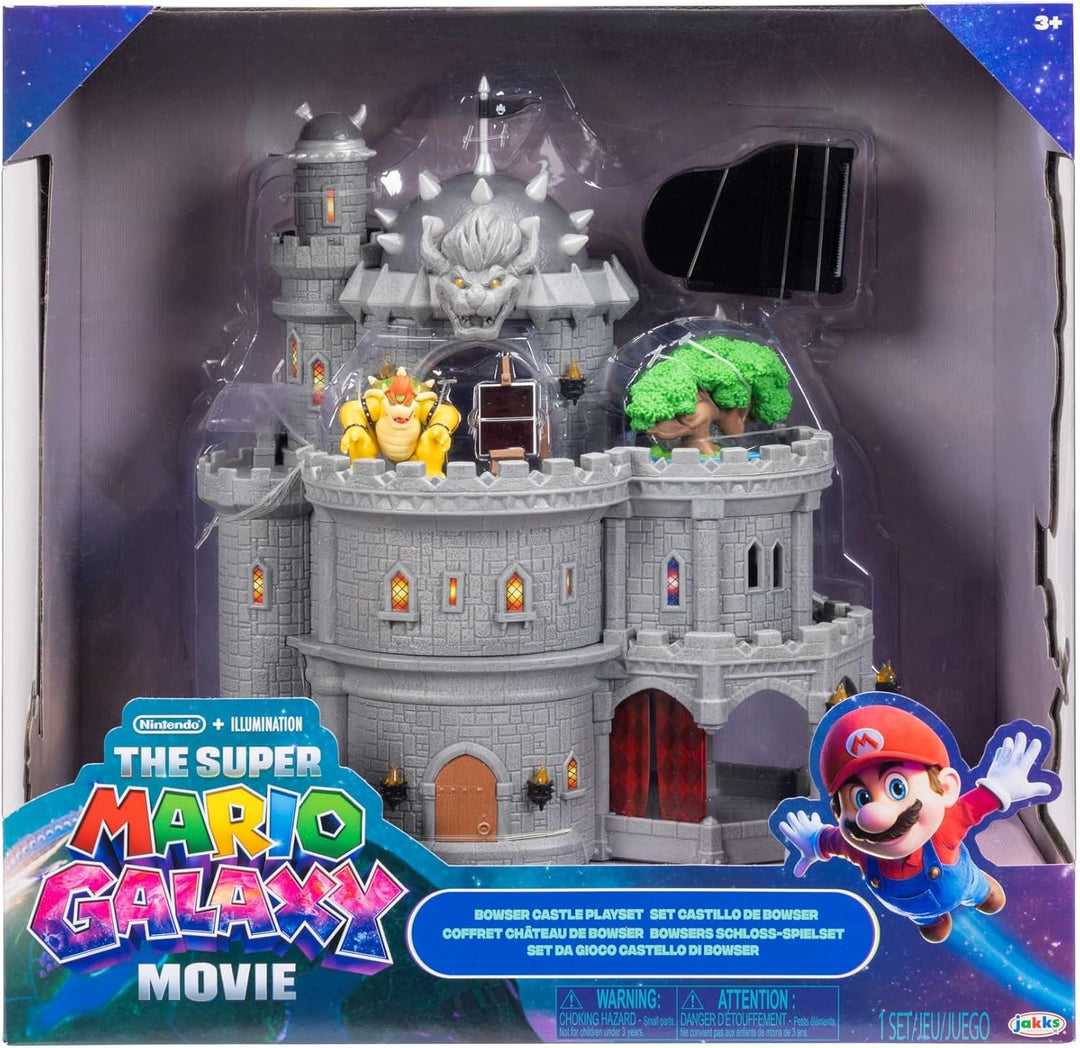 Super Mario Galaxy“-Film Bowser-Schloss-Spielset, offiziell lizenziert von Jakks Pacific, enthält ei