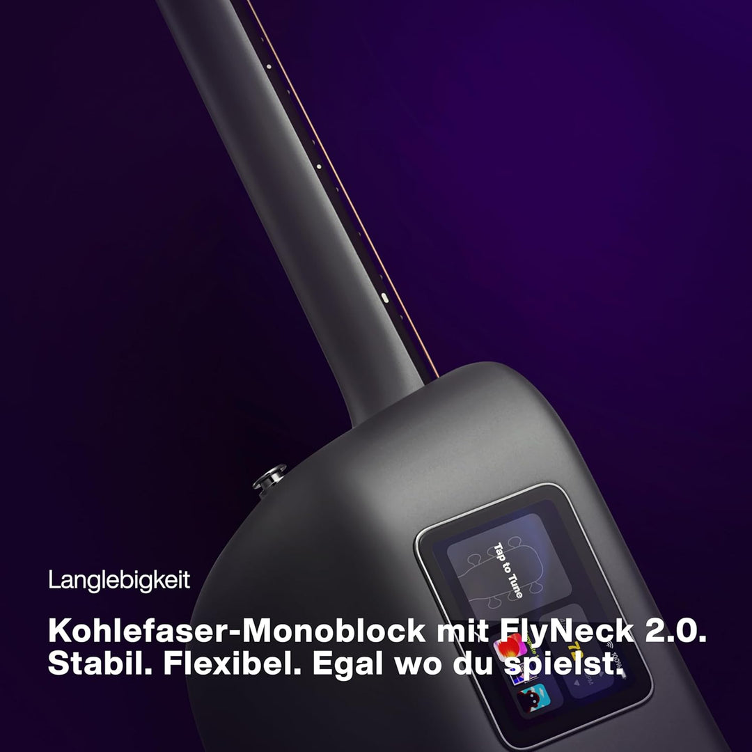 LAVA ME 4 Kohlefaser-Elektroakustikgitarre mit FreeBoost 3.0-System, Smart Gitarre mit Gitarrentasch