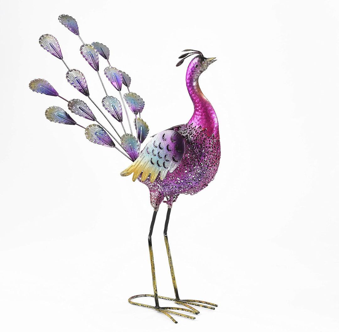 LED Solar Deko Leuchte Pfau Design Garten Weg Beleuchtung Tier Lampe bunt HARMS 504885
