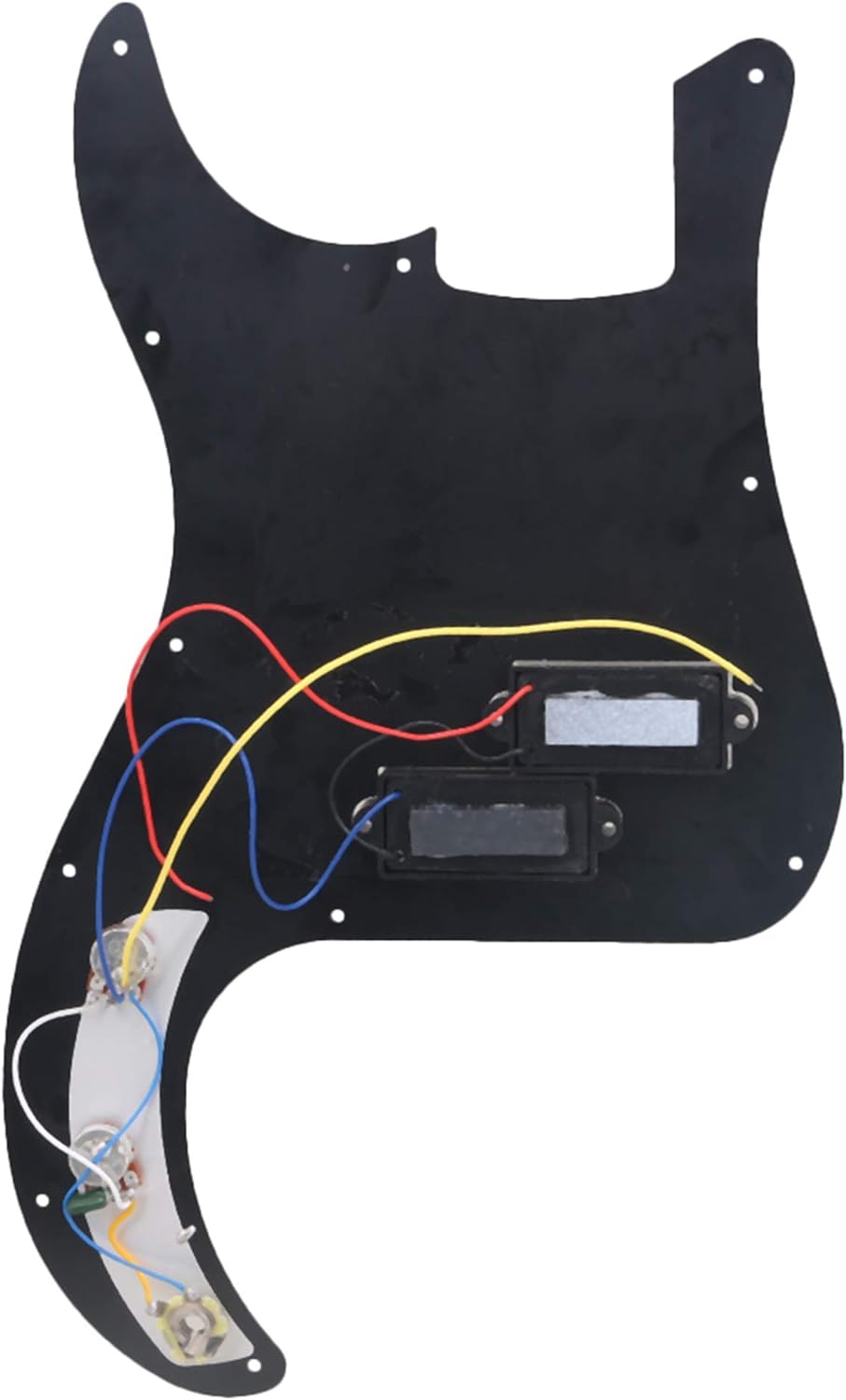 BQLZR Prewired PB Bass Pickguard Kit f¨¹r P-Bassgitarre schwarz