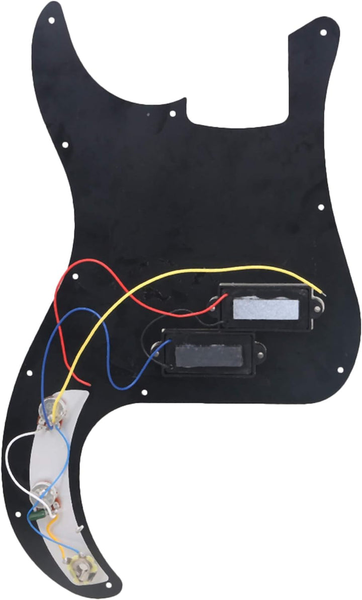 BQLZR Prewired PB Bass Pickguard Kit f¨¹r P-Bassgitarre schwarz