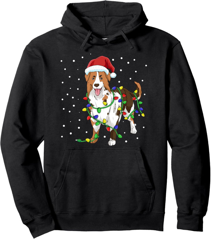 Australian Shepherd Weihnachten Hunde Hundehalter Pullover Hoodie