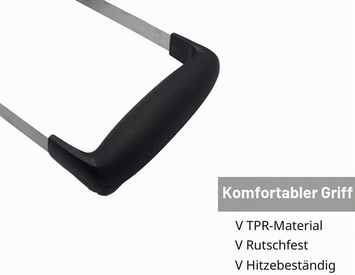 Yolococa Küchenstampfer Kartoffel Stampfer Edelstahl Kartoffelpresse für Gemüse und Früchte