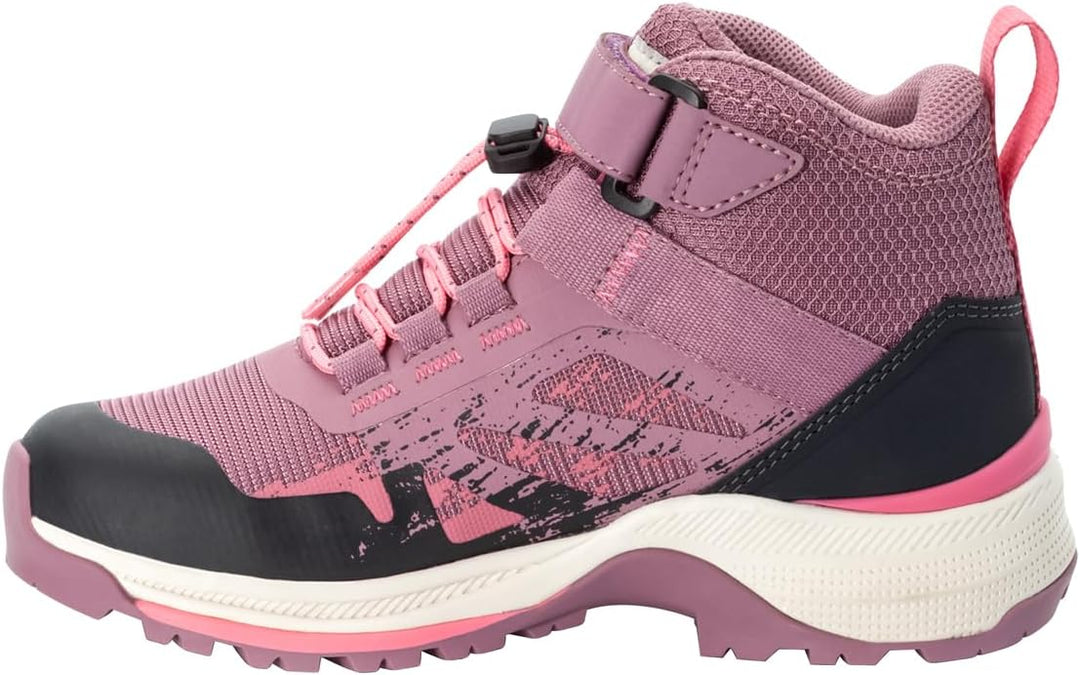 Jack Wolfskin Unisex Kinder Vili Hiker Texapore Mid KWalking-Schuh 31 EU Ash Mauve, 31 EU Ash Mauve