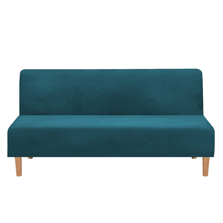 Mingfuxin Armlose Schlafsofabezüge, Stretch-Samt Futon Couchbezug Dicke weiche gemütliche Sofa Schon