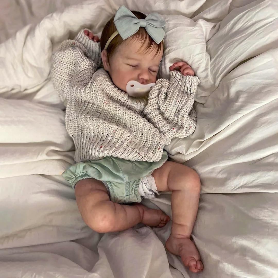 Zero pam Reborn Baby Vollsilikon Lebensecht-50CM Silikon Baby Mädchen, Babypuppen Wie Echt, Echte Ba